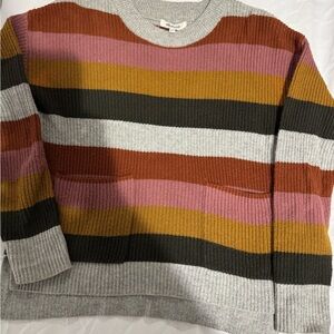 Madewell Striped Multicolor Sweater